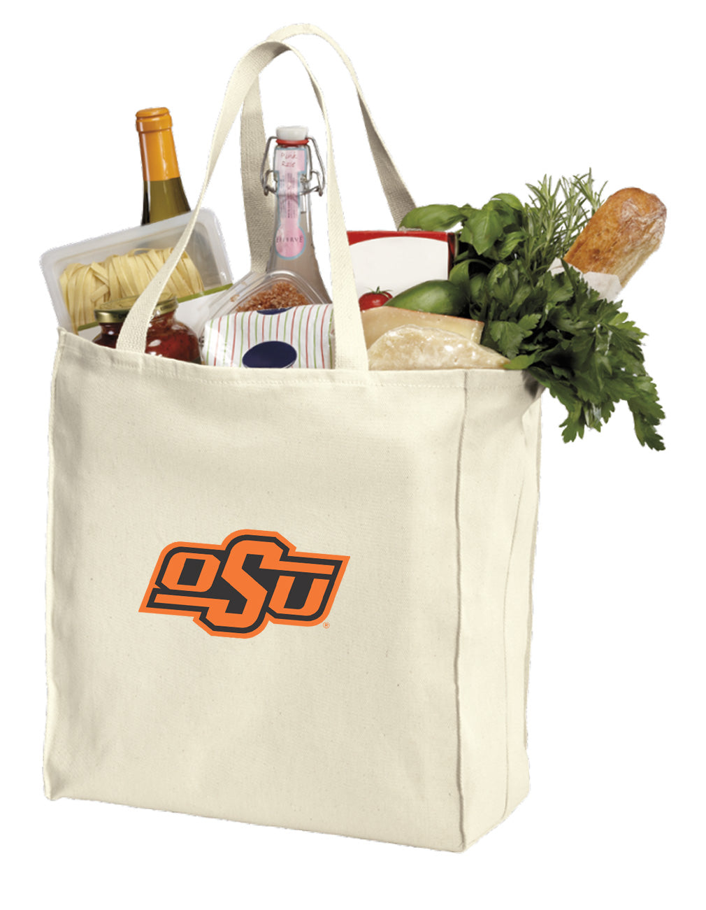 Oklahoma State Grocery Shopping Bag OSU Cowboys Reusable Cotton Bag