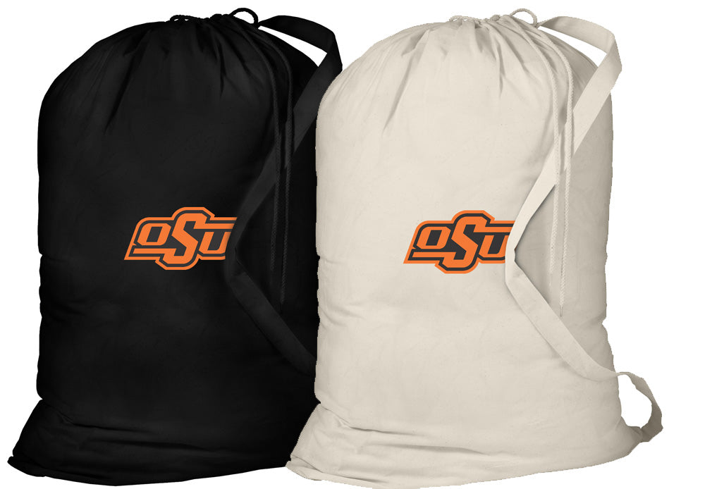 Oklahoma State Laundry Bags 2 PC Set OSU Cowboys Clothes Bags