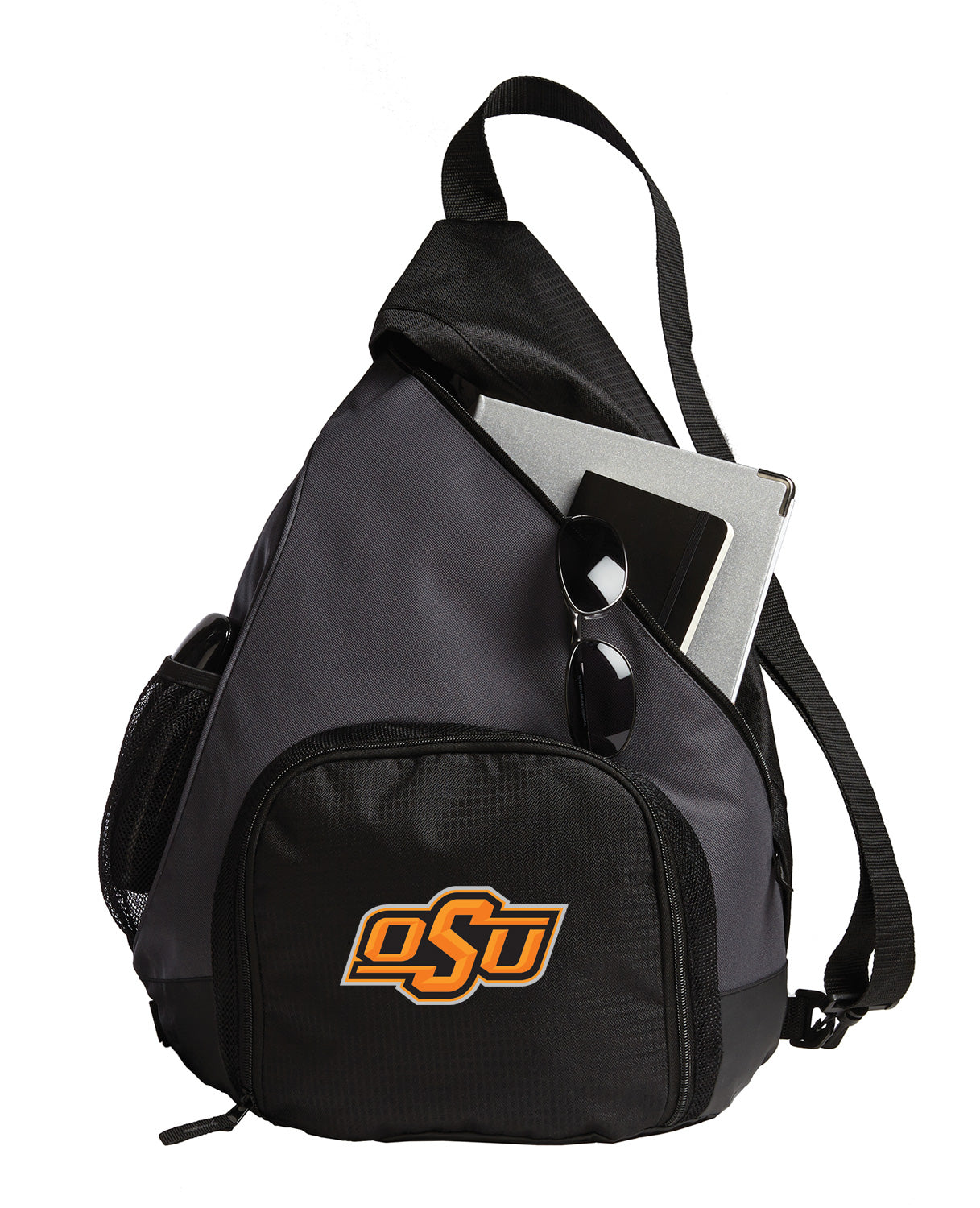 Oklahoma State Sling Backpack OSU Cowboys Bag with Soccer Ball or Volleyball Bag Sports Gear Compartment Practice Bag