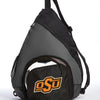 Oklahoma State Sling Backpack OSU Cowboys Bag with Soccer Ball or Volleyball Bag Sports Gear Compartment Practice Bag