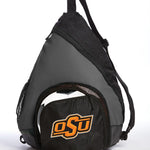 Oklahoma State Sling Backpack OSU Cowboys Bag with Soccer Ball or Volleyball Bag Sports Gear Compartment Practice Bag