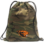 Oregon State Camo Drawstring Backpack OSU Beavers Hoody Style Cinch Pack Bag