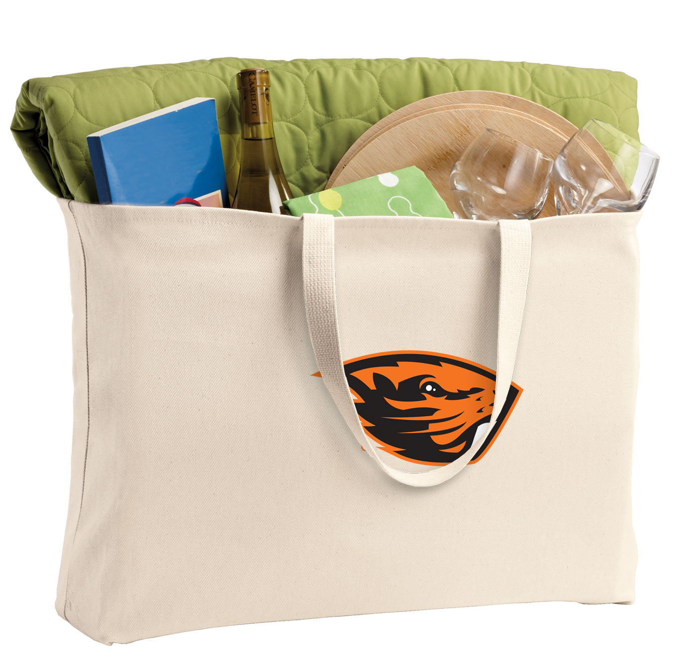 Oregon State Large Tote Bag OSU Beavers Jumbo Tote for Beach Pool or Travel