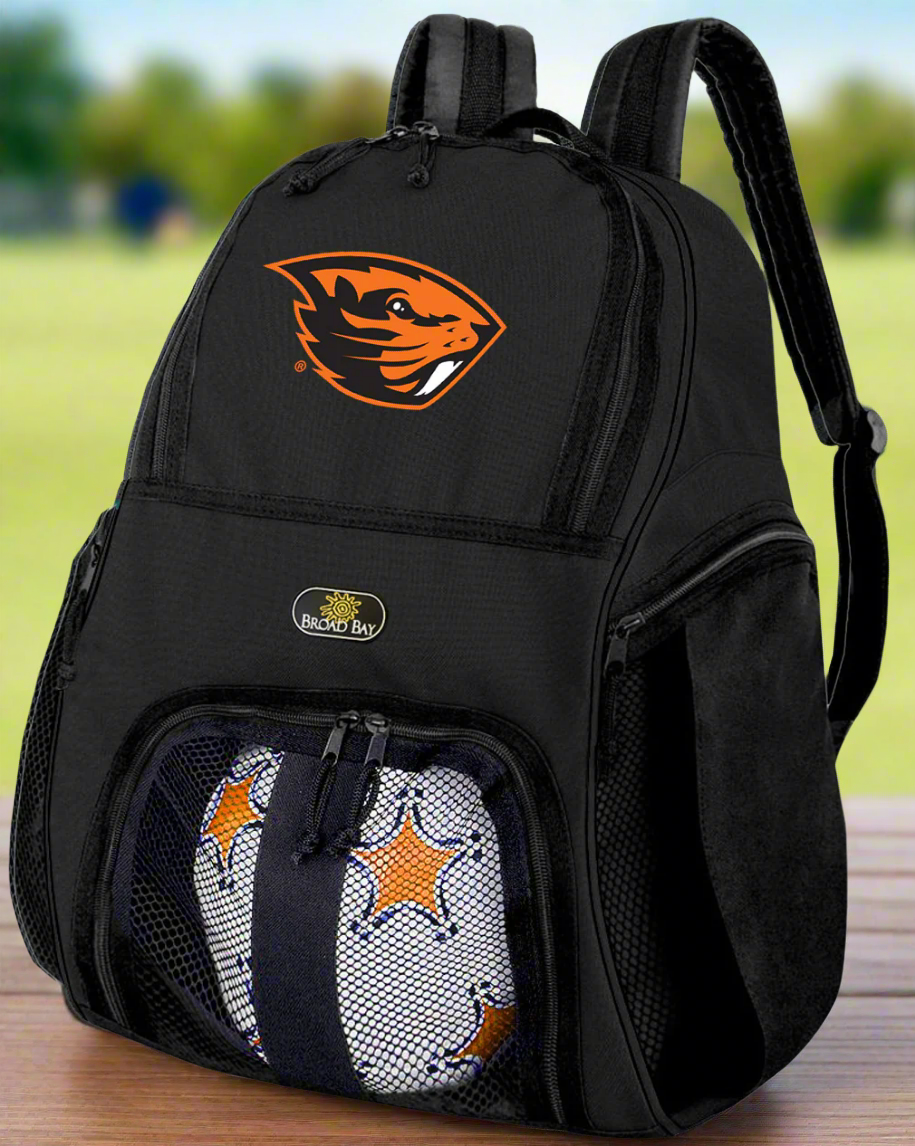 Oregon State Soccer Ball Backpack or OSU Beavers Volleyball Sports Gear Bag