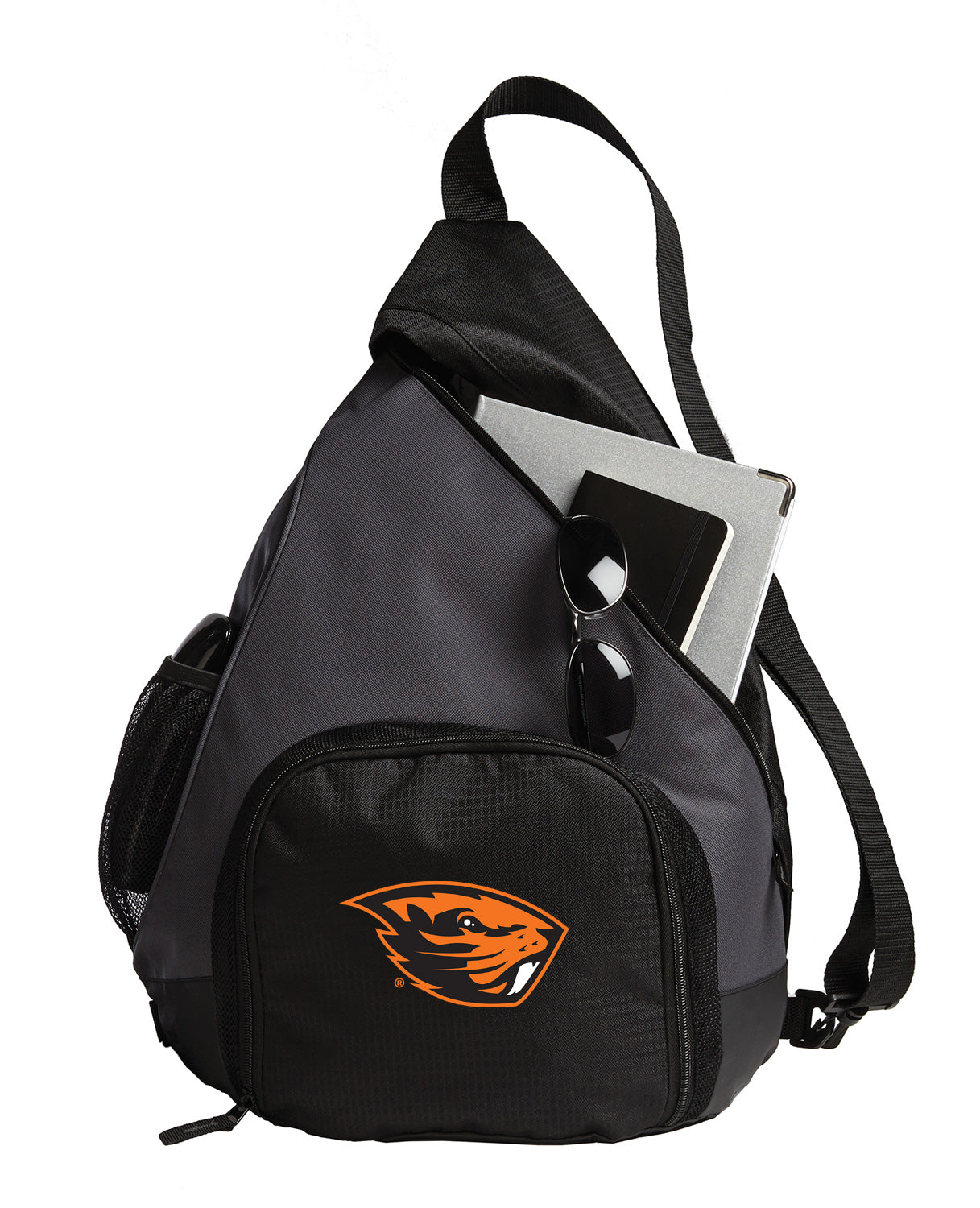 Oregon State Sling Backpack OSU Beavers Bag with Soccer Ball or Volleyball Bag Sports Gear Compartment Practice Bag