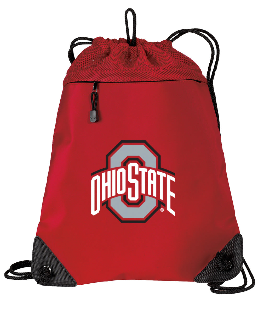 Ohio State Drawstring Backpack OSU Cinch Pack - Mesh & Microfiber