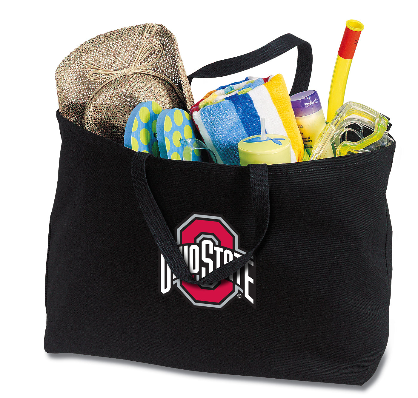 Ohio State Large Tote Bag OSU Jumbo Tote for Beach Pool or Travel