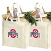 Ohio State Grocery Shopping Bags 2 PC SET OSU Reusable Cotton Bags