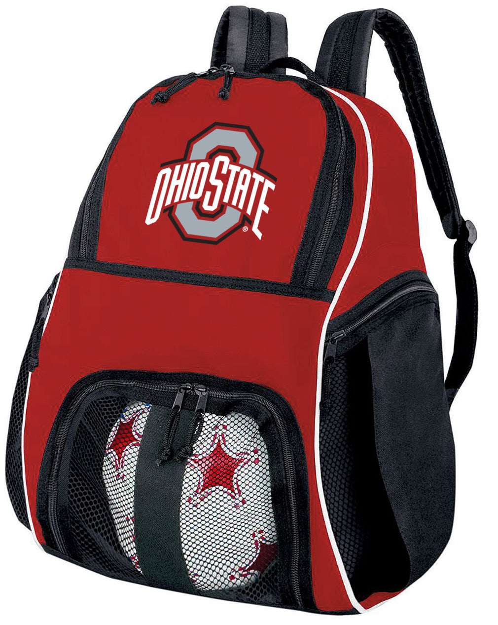 Ohio State Soccer Ball Backpack or OSU Volleyball Sports Gear Bag