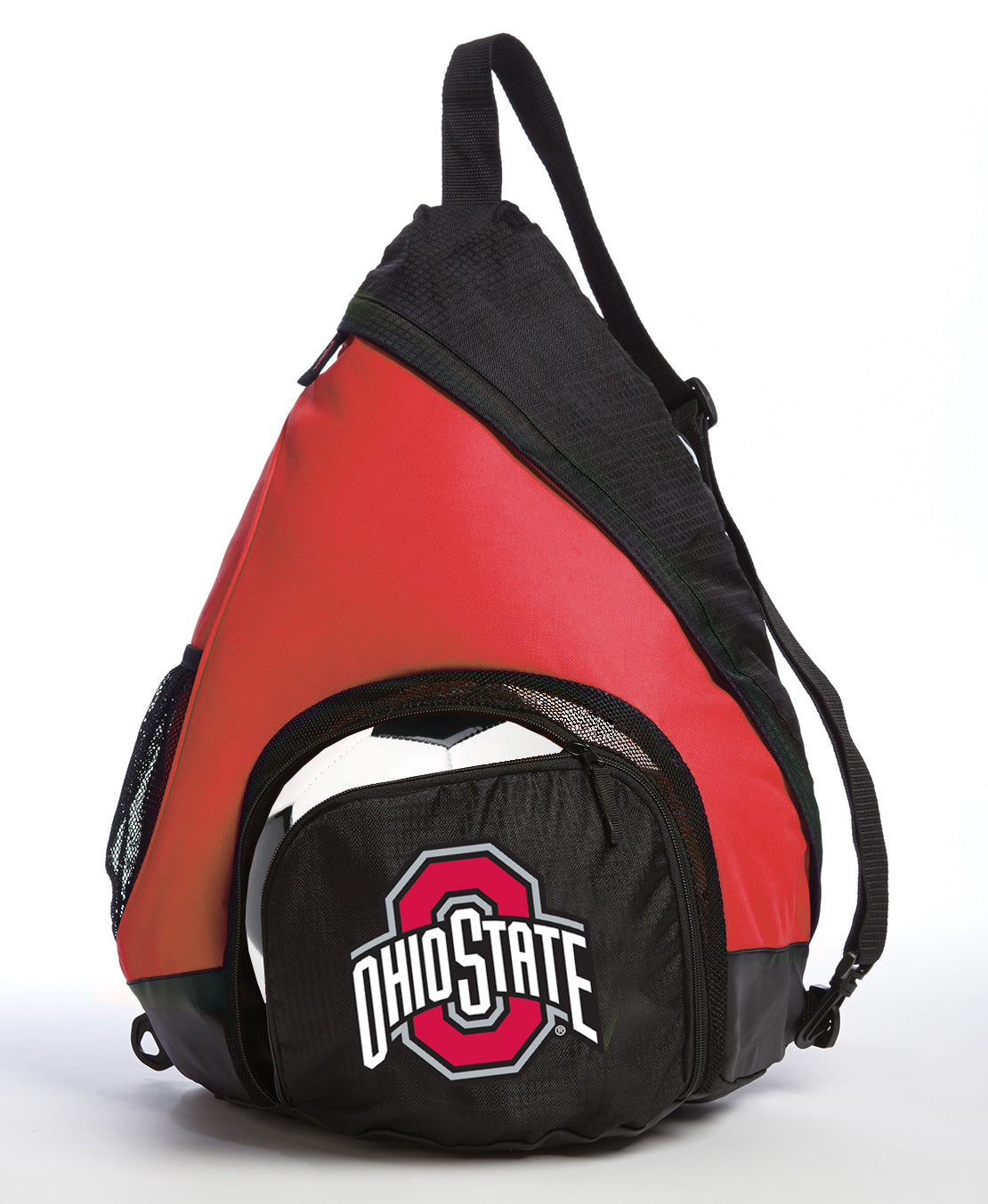 Ohio State Sling Backpack OSU Bag with Soccer Ball or Volleyball Bag Sports Gear Compartment Practice Bag