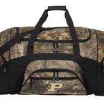 Purdue University Camo Large Duffel Bag Purdue Suitcase Travel Bag or Sports Gear Bag