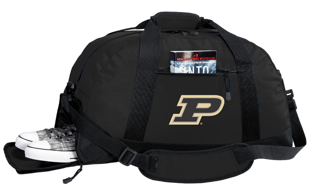 Purdue University Duffel Bag Purdue Gym or Sports Bag with Shoe Pocket