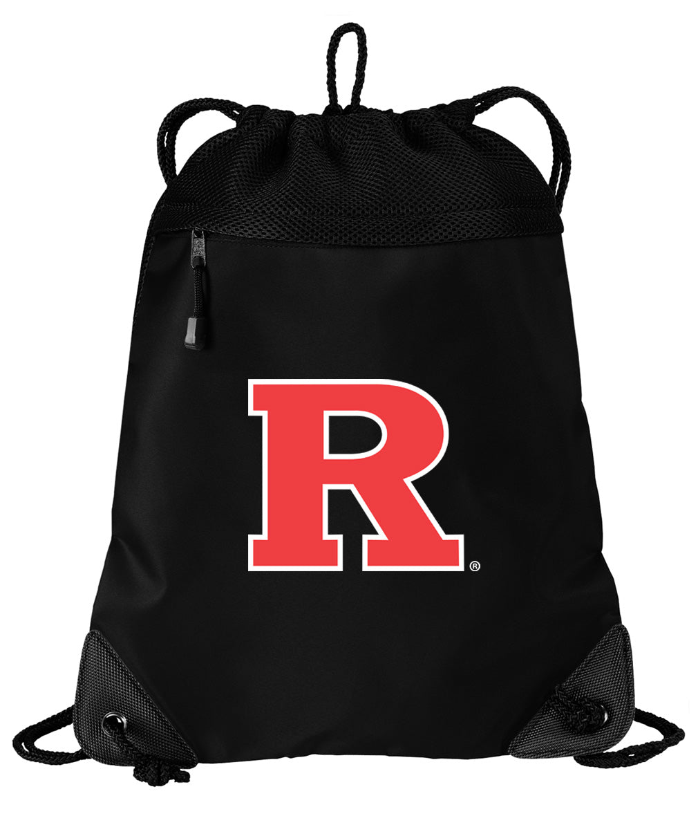 Rutgers Drawstring Backpack RU Cinch Pack - Mesh & Microfiber