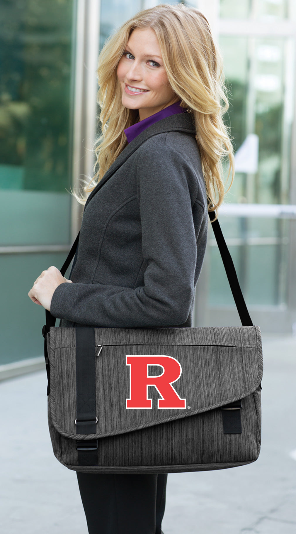 Rutgers Laptop Computer Bag Official RU Messenger Briefcase