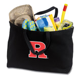 Rutgers Large Tote Bag RU Jumbo Tote for Beach Pool or Travel