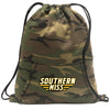 Southern Miss Camo Drawstring Backpack USM Golden Eagles Hoody Style Cinch Pack Bag