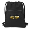 Southern Miss Canvas Drawstring Backpack USM Golden Eagles Cotton Cinch Pack Bag