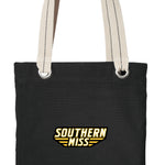 Southern Miss Tote Bag USM Golden Eagles Deluxe Canvas Shoulder Bag