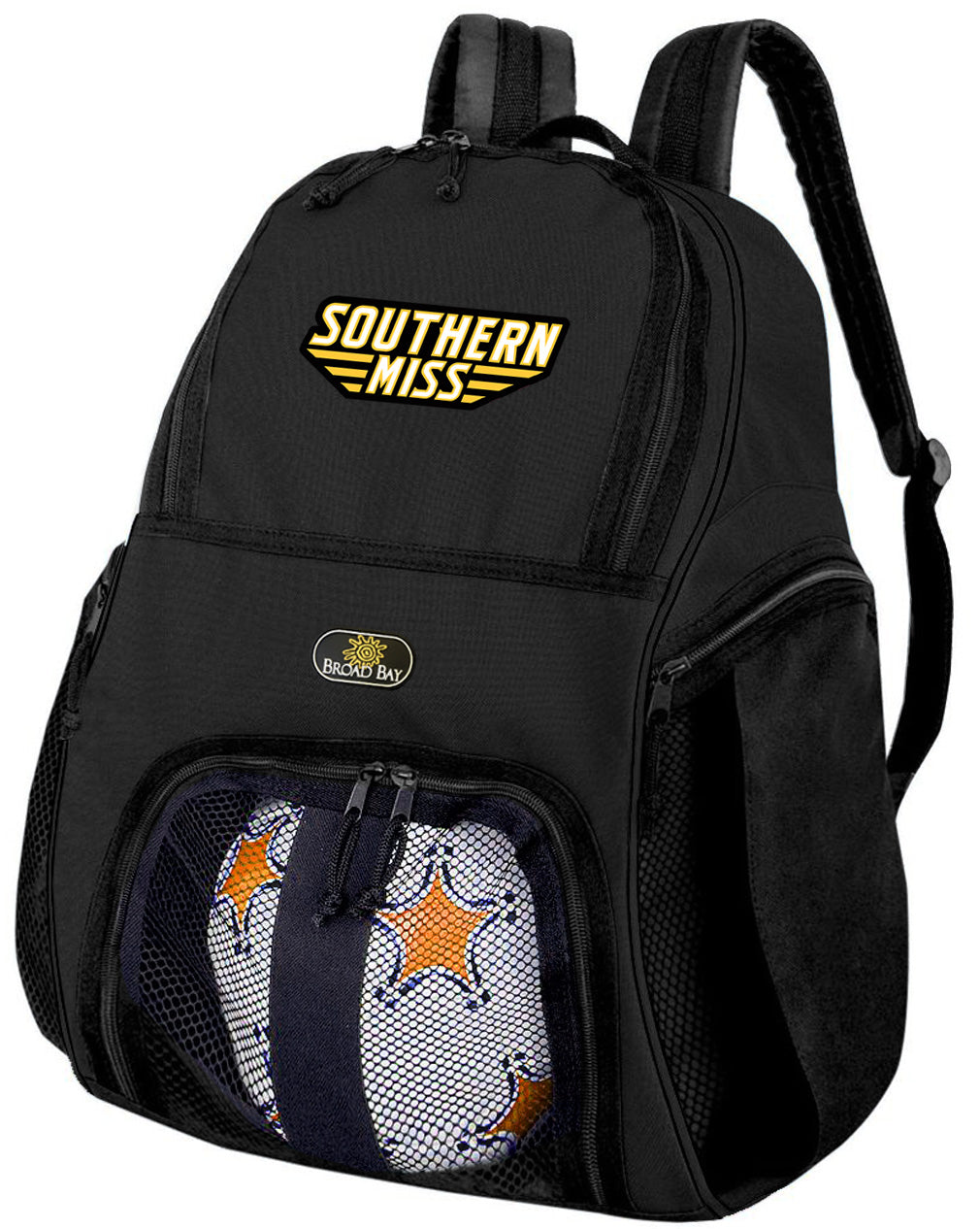 Southern Miss Soccer Ball Backpack or USM Golden Eagles Volleyball Sports Gear Bag