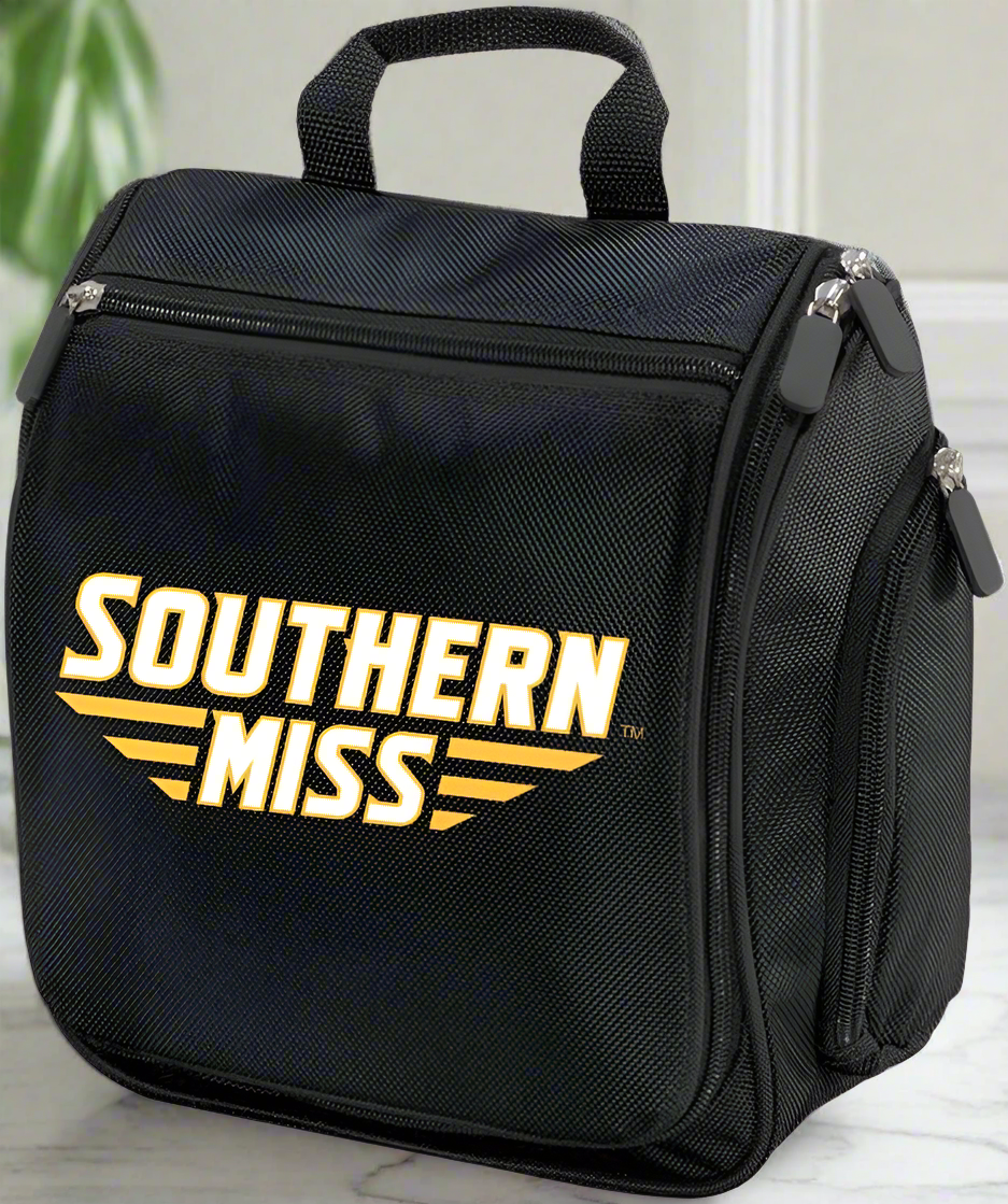 Southern Miss Toiletry Bag or Mens USM Golden Eagles Travel Shaving Kit