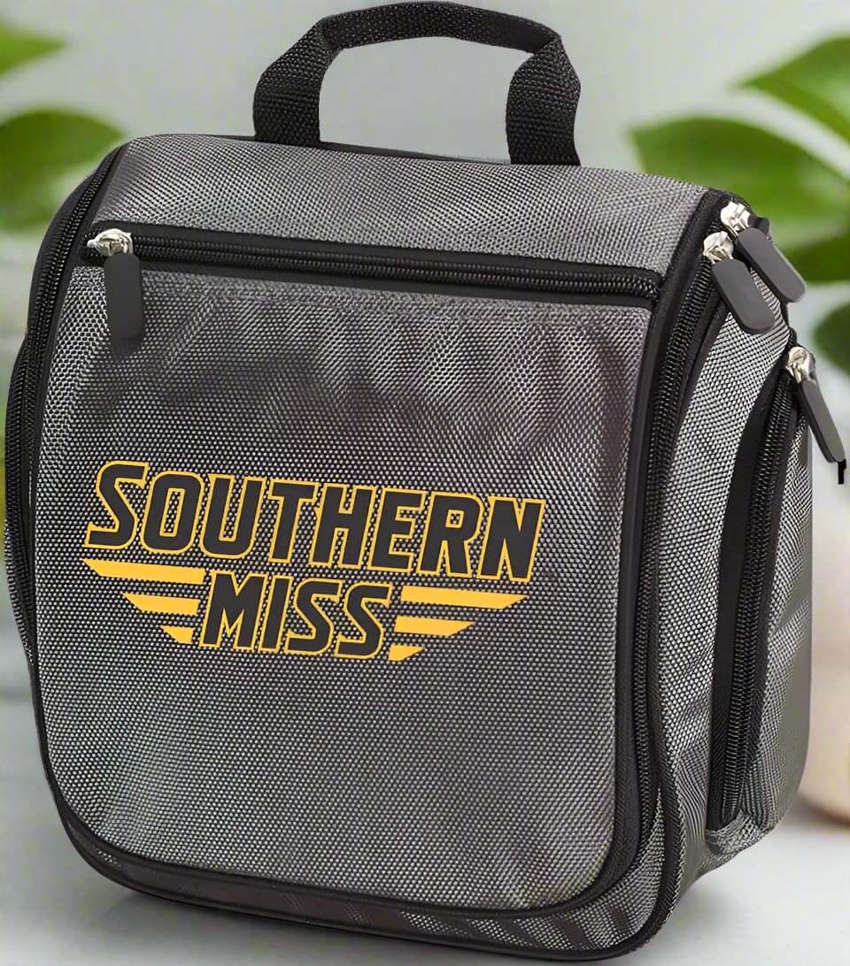 Southern Miss Toiletry Bag or Mens USM Golden Eagles Travel Shaving Kit