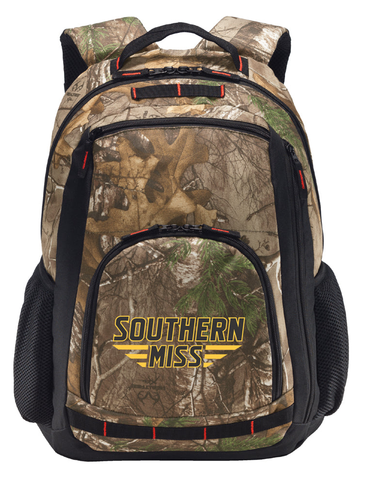 Southern Miss Camo Backpack USM Golden Eagles Laptop Computer Backpack