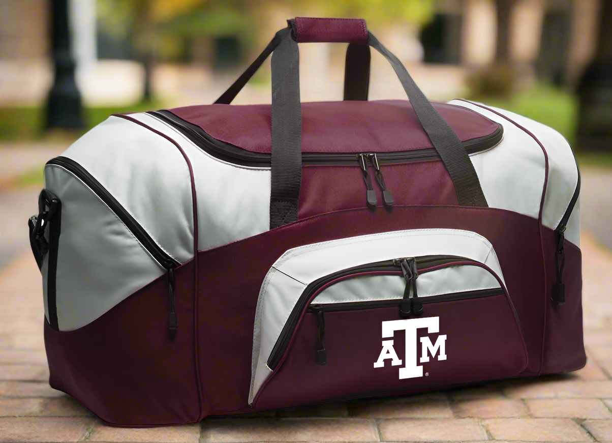 Texas A&M Large Duffel Bag Aggies Suitcase Luggage Bag