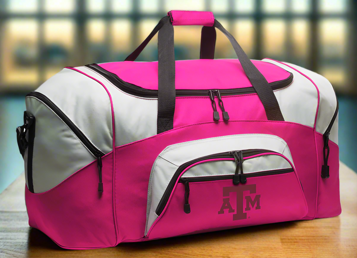 Texas A&M Large Duffel Bag Aggies Suitcase Luggage Bag