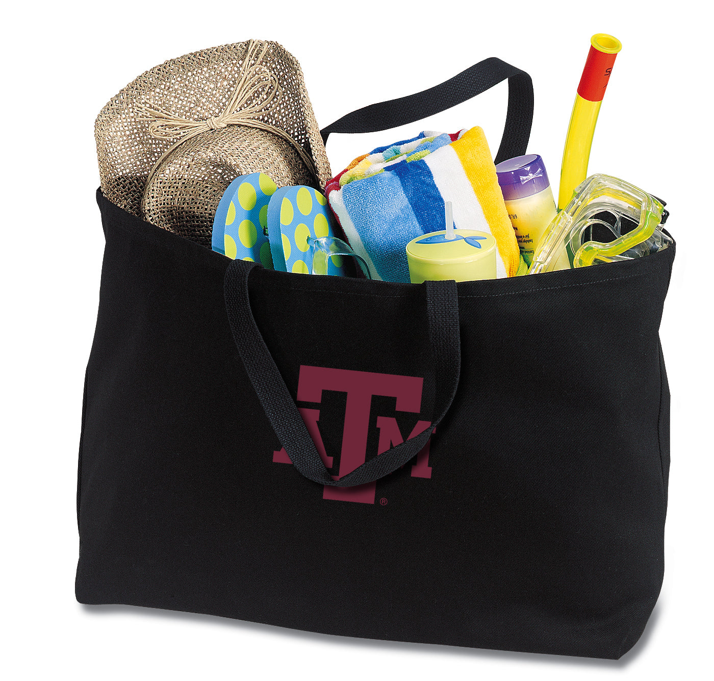 Texas A&M Large Tote Bag Aggies Jumbo Tote for Beach Pool or Travel