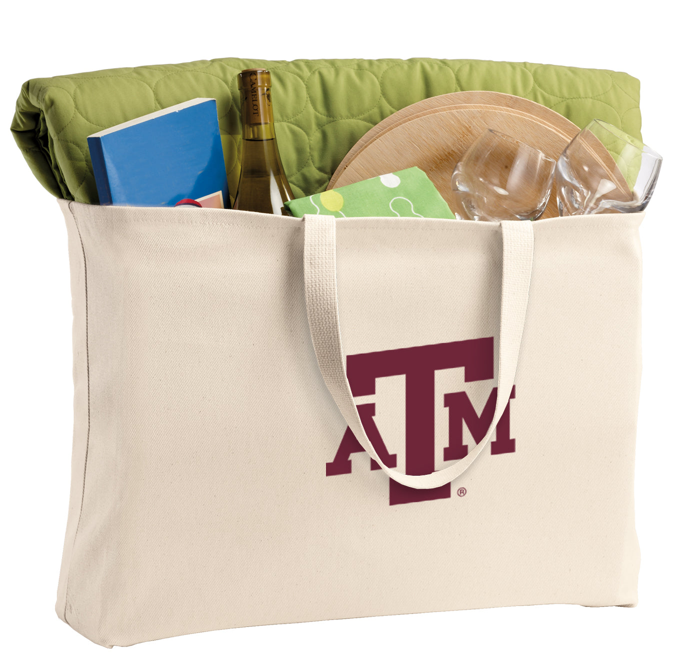 Texas A&M Large Tote Bag Aggies Jumbo Tote for Beach Pool or Travel