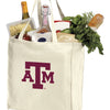 Texas A&M Grocery Shopping Bag Aggies Reusable Cotton Bag