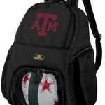 Texas A&M Soccer Ball Backpack or Aggies Volleyball Sports Gear Bag