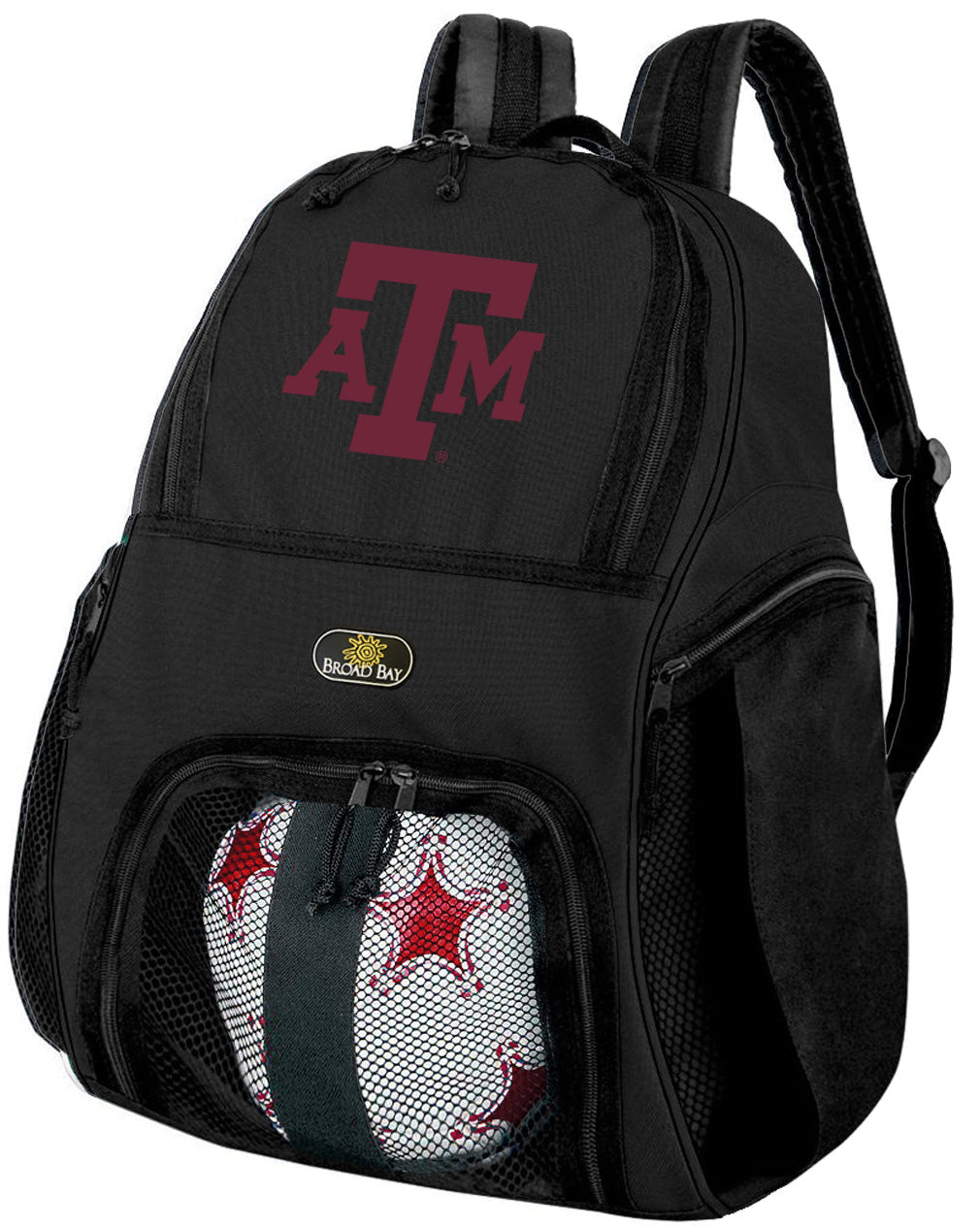 Texas A&M Soccer Ball Backpack or Aggies Volleyball Sports Gear Bag