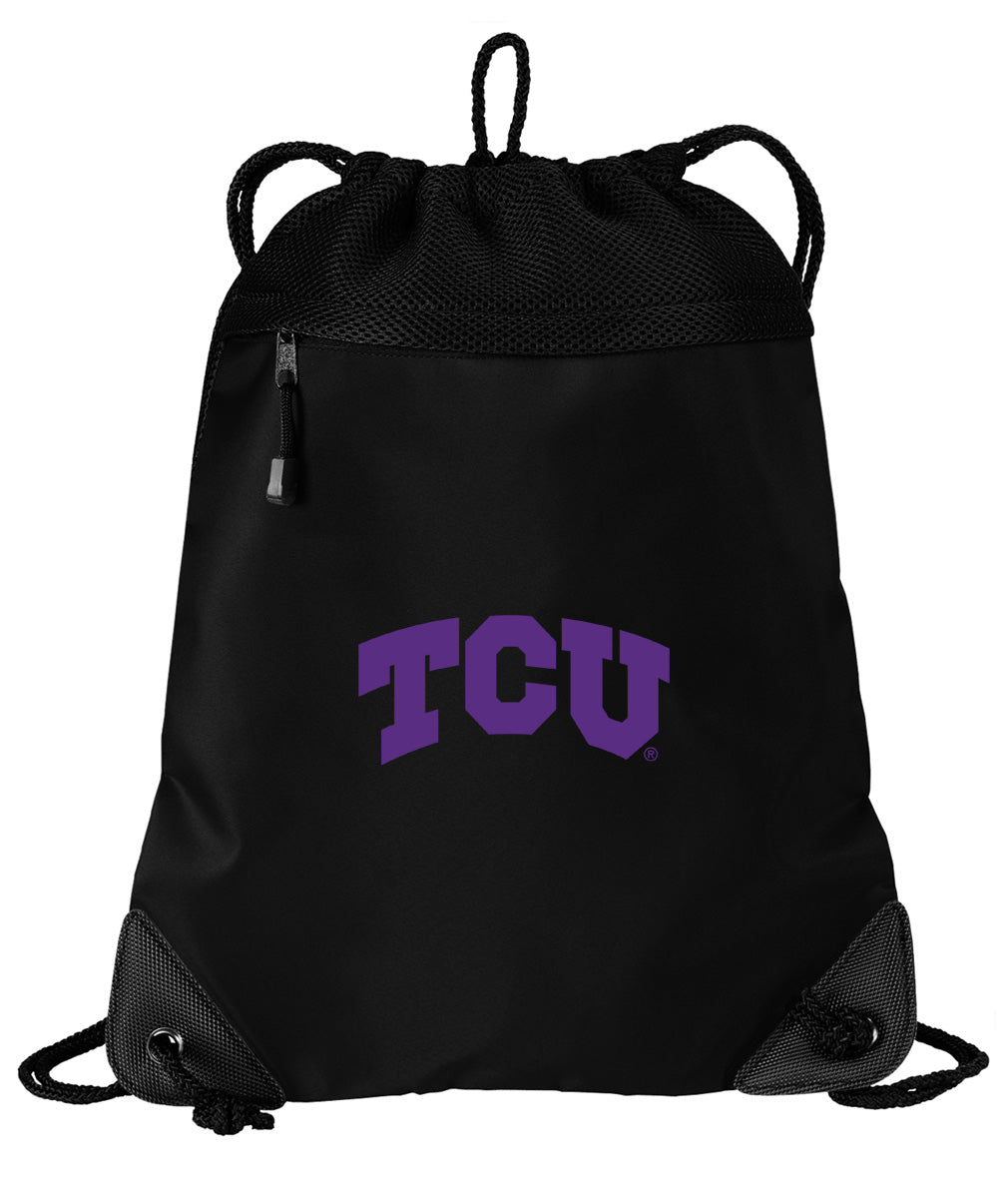 TCU Drawstring Backpack Texas Christian Cinch Pack - Mesh & Microfiber