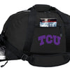 TCU Duffel Bag Texas Christian Gym or Sports Bag with Shoe Pocket