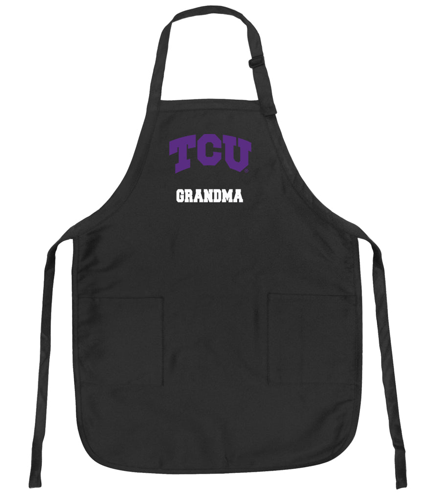 TCU Apron Texas Christian Apron - Stain Resistant Fabric