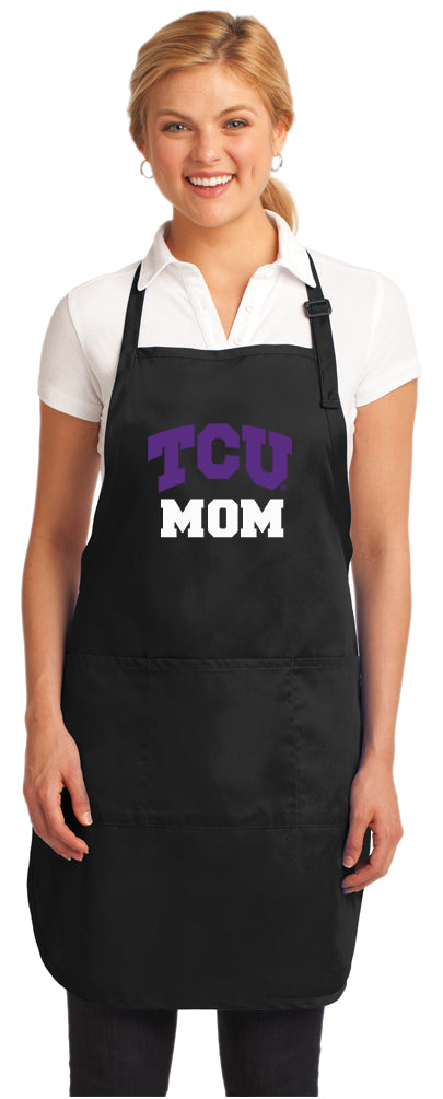 TCU Apron Texas Christian Apron - Stain Resistant Fabric