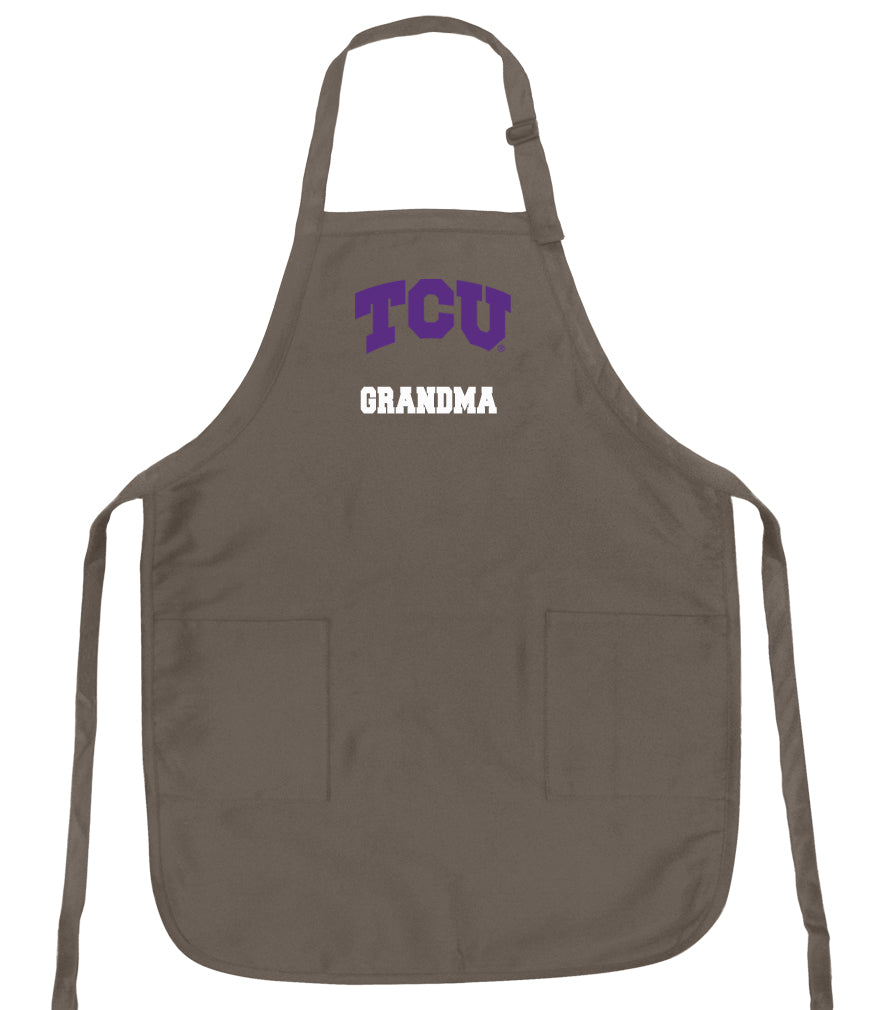 TCU Apron Texas Christian Apron - Stain Resistant Fabric