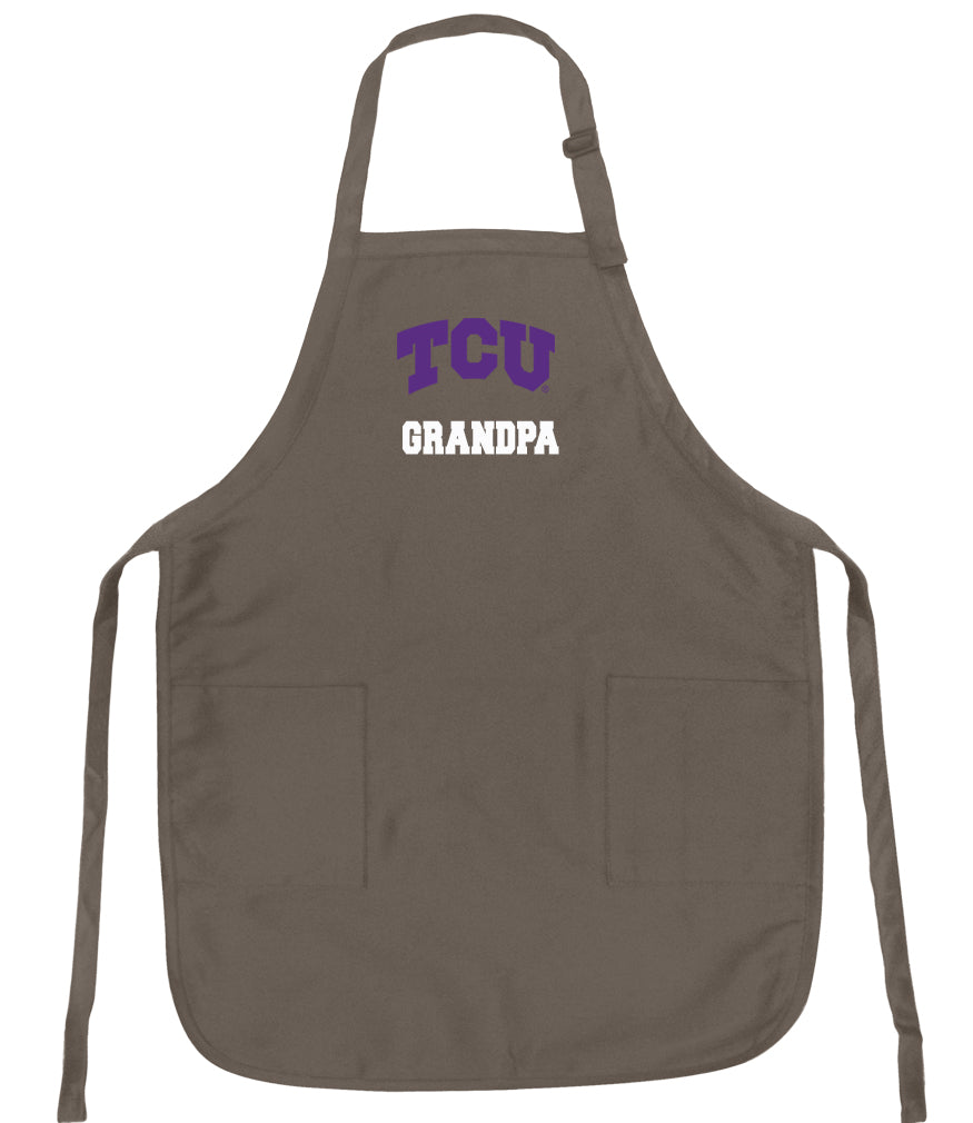 TCU Apron Texas Christian Apron - Stain Resistant Fabric