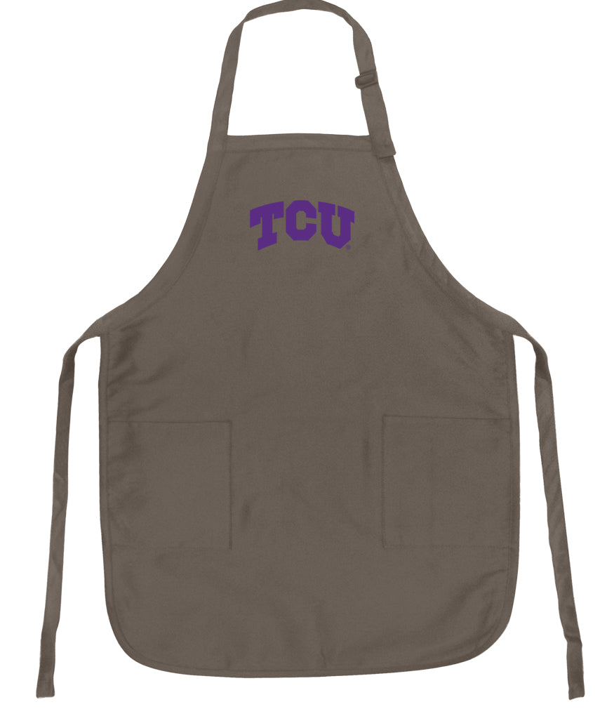 TCU Apron Texas Christian Apron - Stain Resistant Fabric