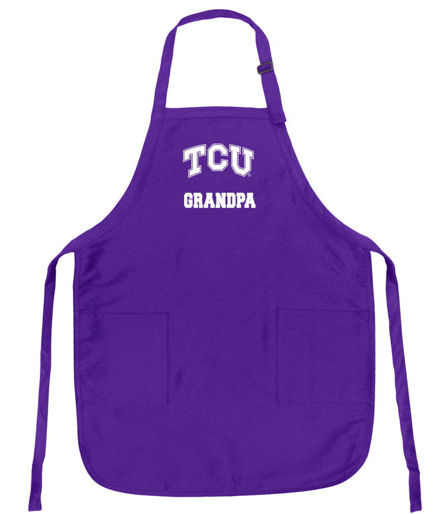 TCU Apron Texas Christian Apron - Stain Resistant Fabric