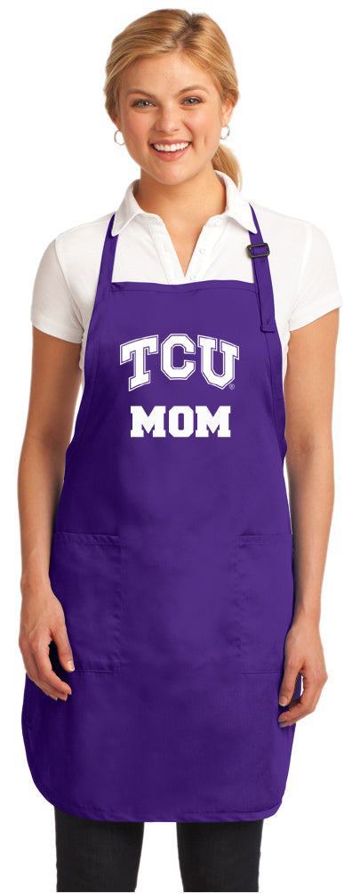 TCU Apron Texas Christian Apron - Stain Resistant Fabric