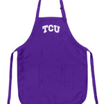 TCU Apron Texas Christian Apron - Stain Resistant Fabric