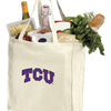 TCU Grocery Shopping Bag Texas Christian Reusable Cotton Bag