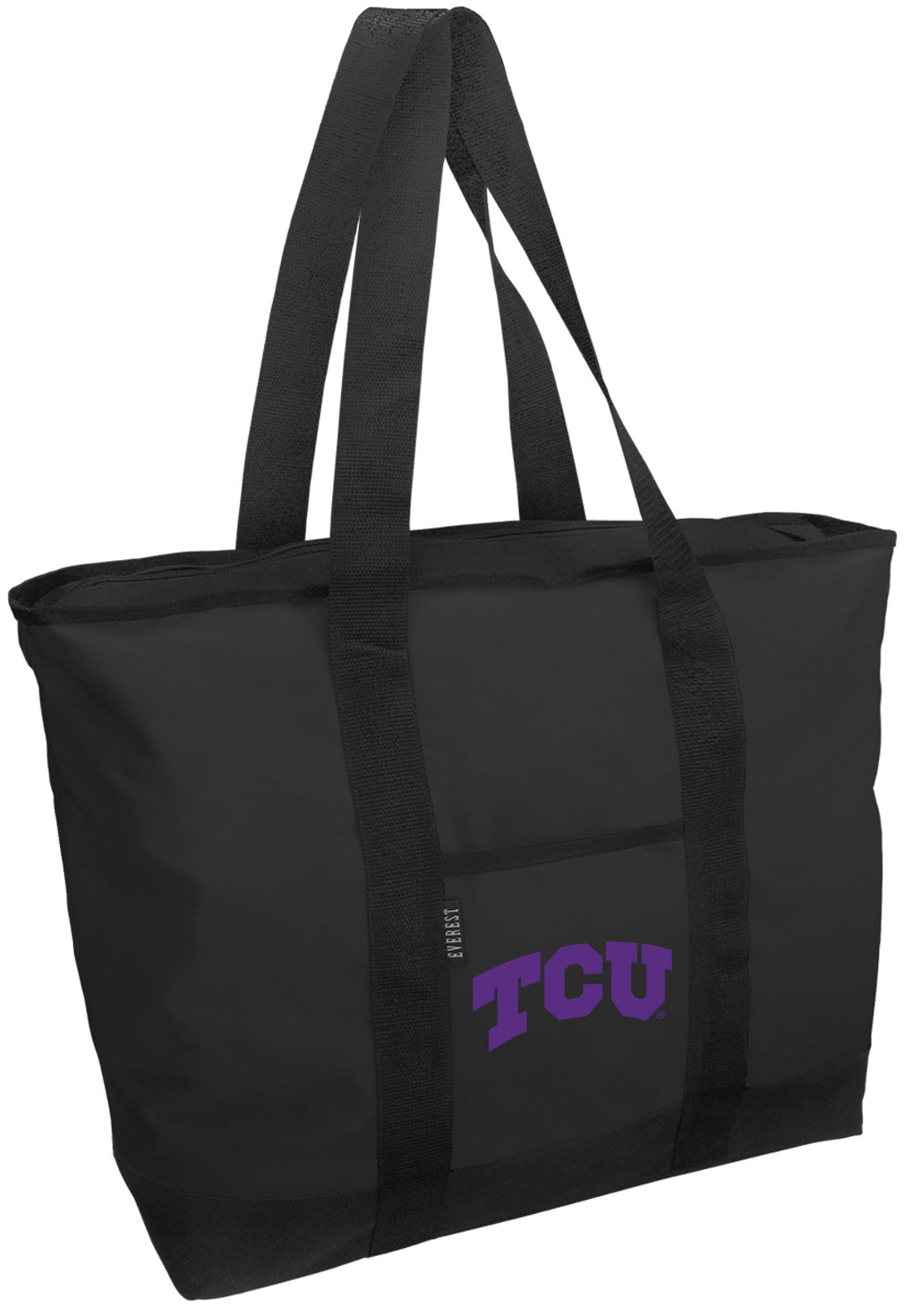 TCU Tote Bag Texas Christian Large Zippered Tote