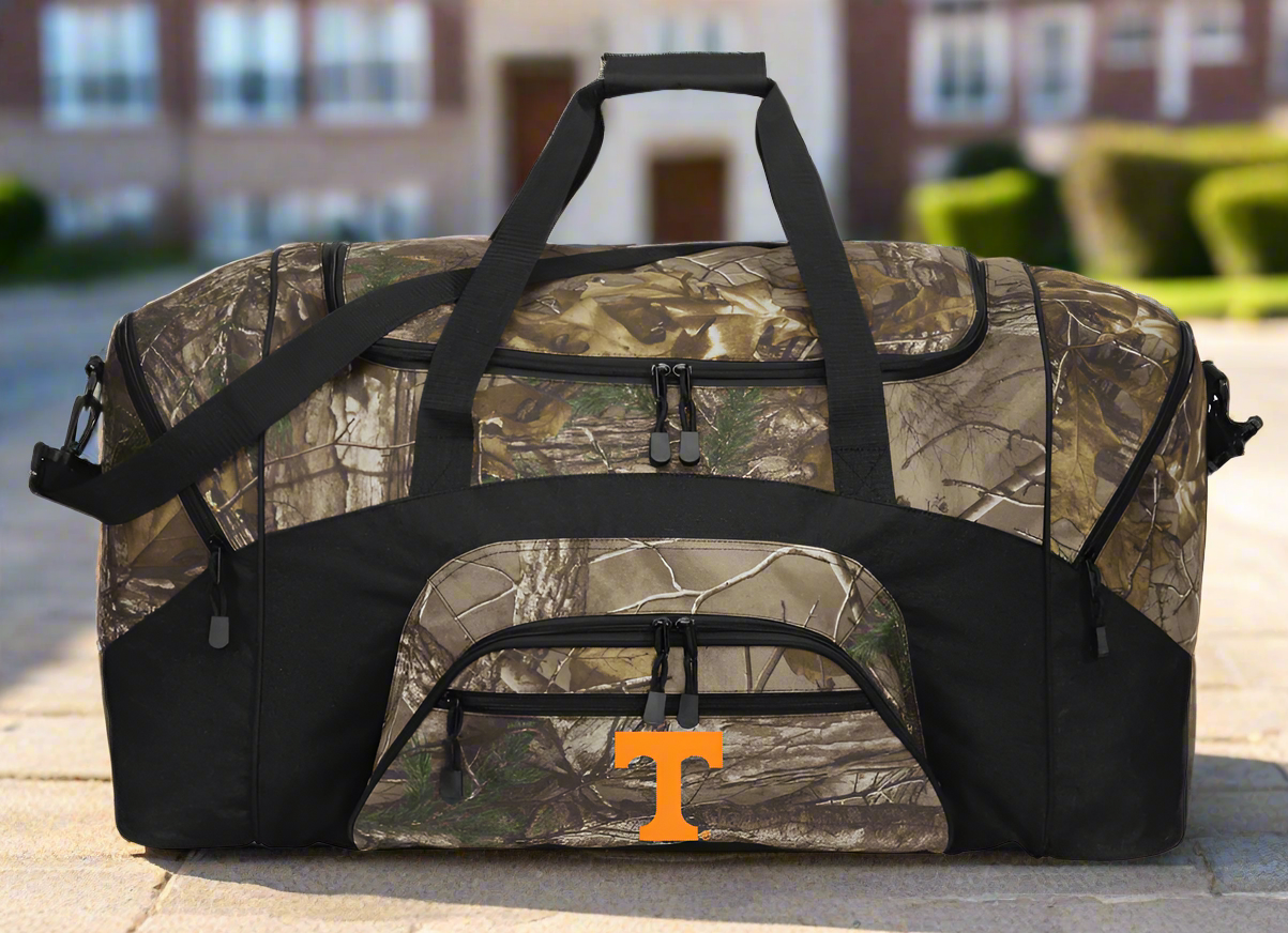 Tennessee Vols UT Camo Duffel Gym Bag Overnighter Weekender