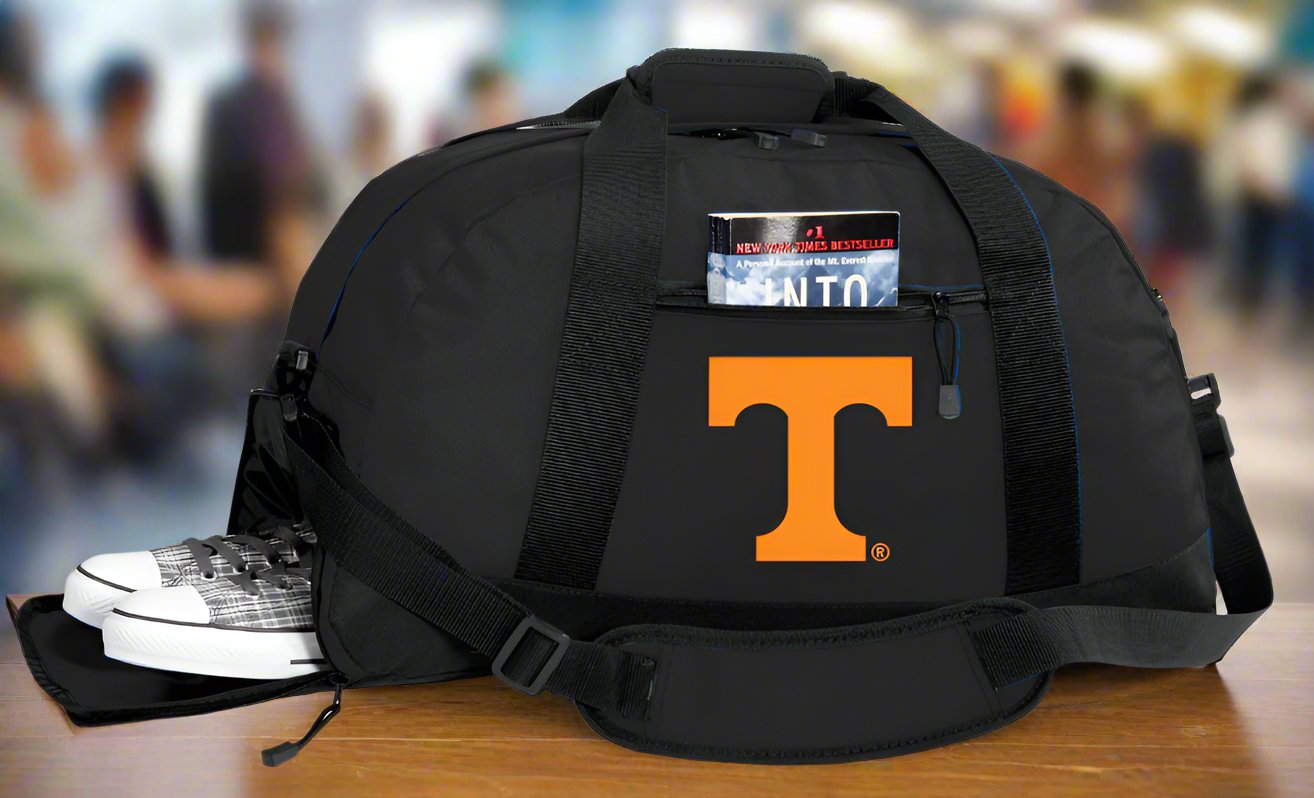 Tennessee Duffel Bag UT Vols Gym or Sports Bag with Shoe Pocket