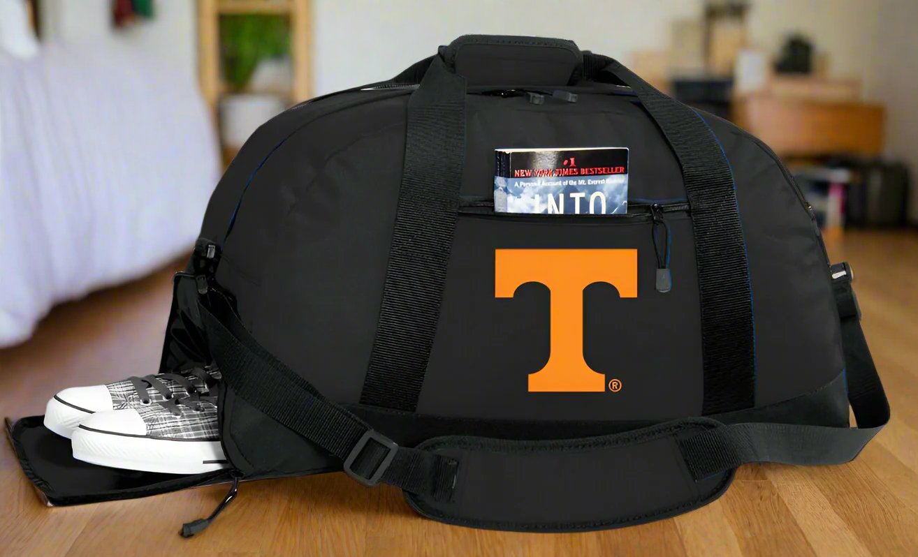 Tennessee Duffel Bag UT Vols Gym or Sports Bag with Shoe Pocket