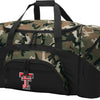 Texas Tech Large Camo Duffel Bag TTU Suitcase or Sports Gear Bag