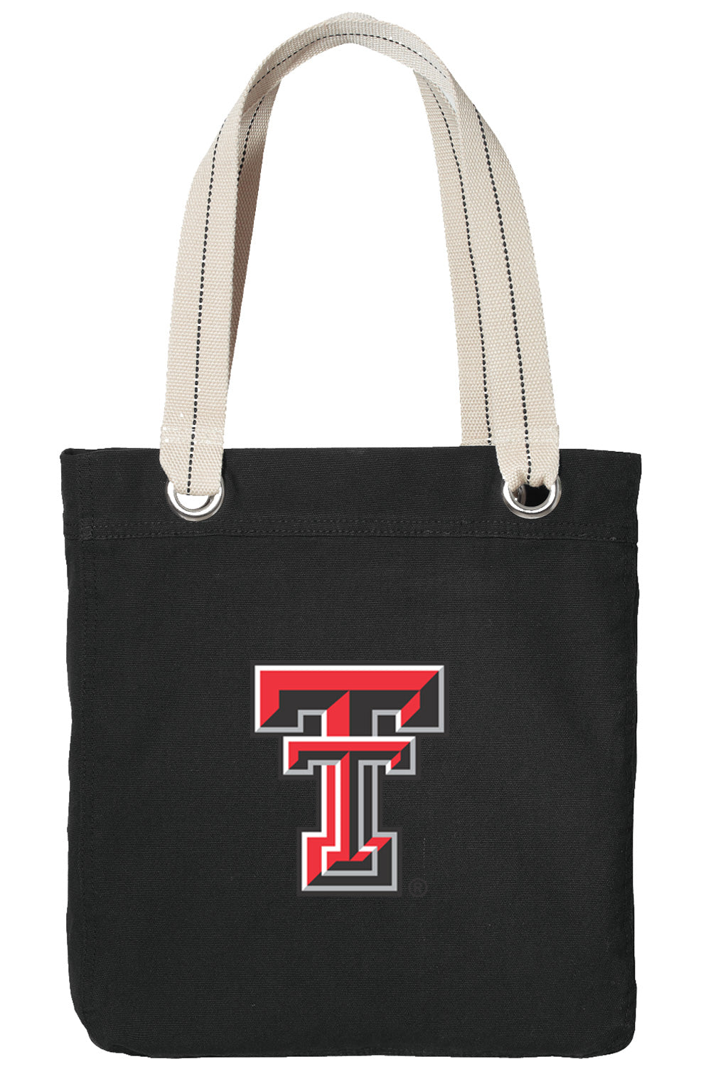 Texas Tech Tote Bag TTU Deluxe Canvas Shoulder Bag